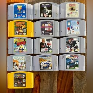 13 Nintendo 64 US Version Game Cartridges